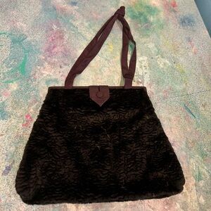 Vintage Norma Kamali Persian Lamb Purse